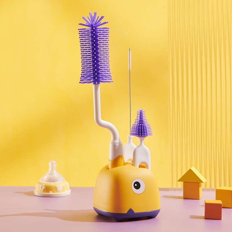 Rotating Feeding Bottle Silicon Brush
