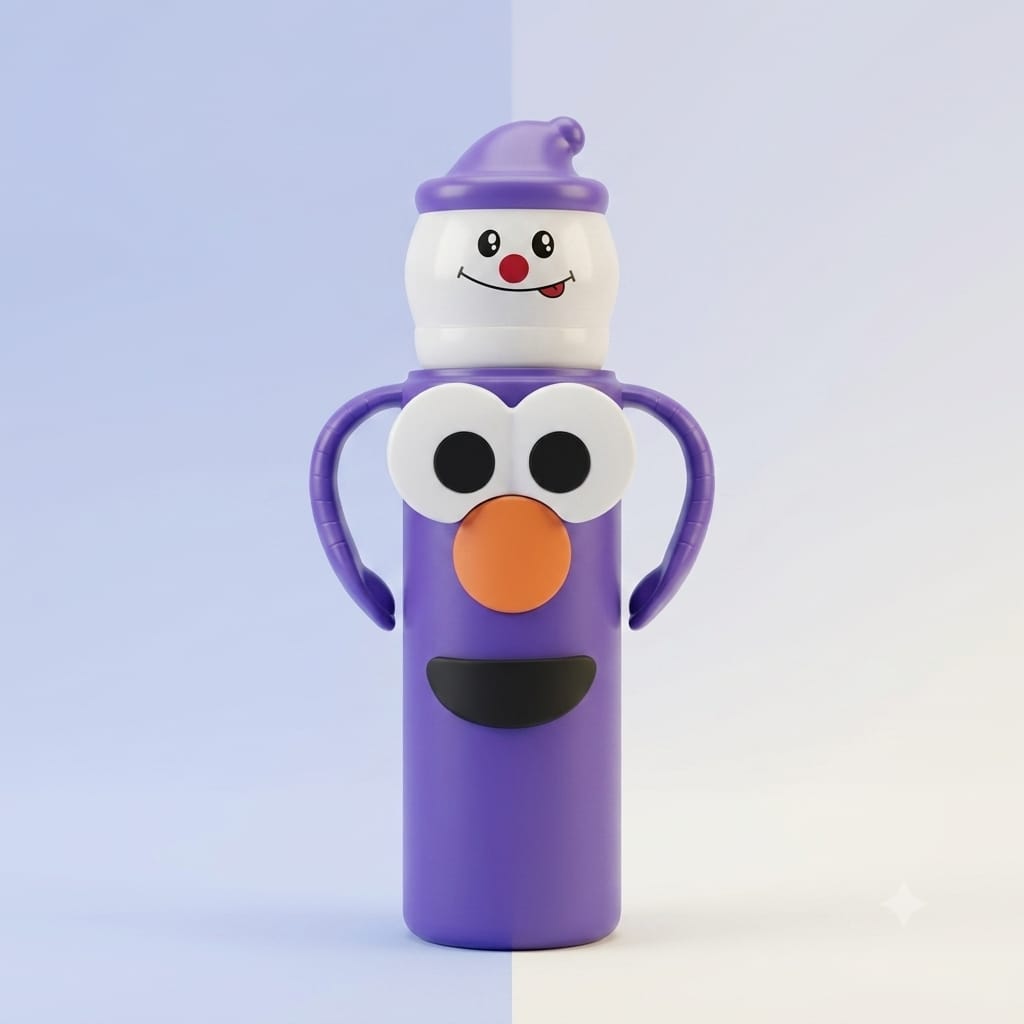 Santa Glass Bottle 240ml Regular Neck