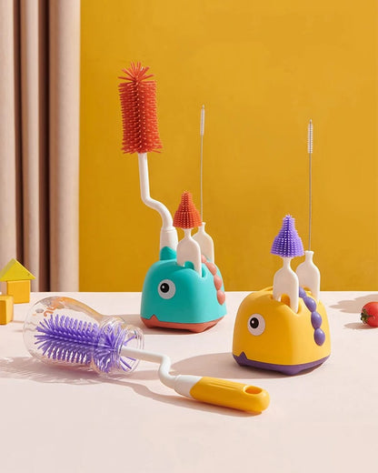 Rotating Feeding Bottle Silicon Brush