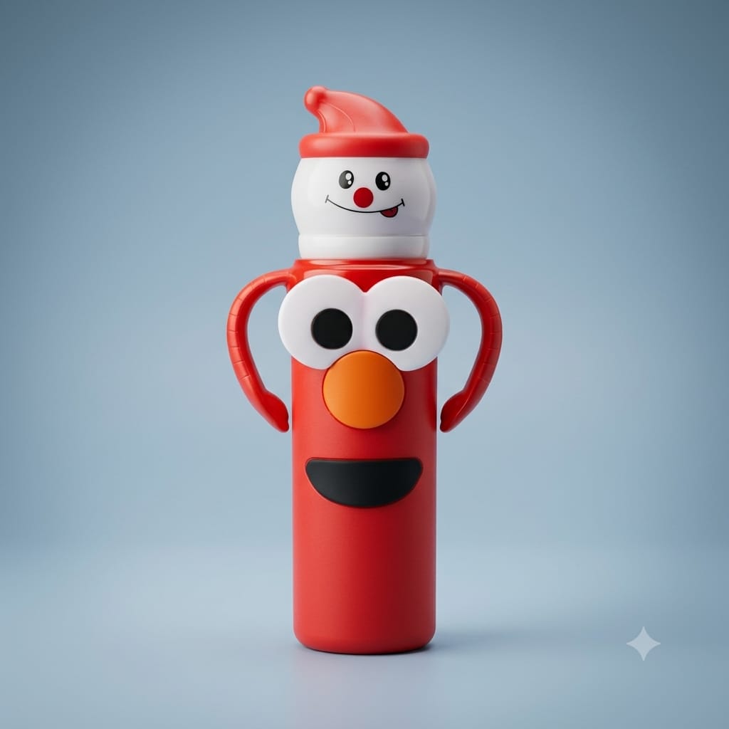 Santa Glass Bottle 240ml Regular Neck