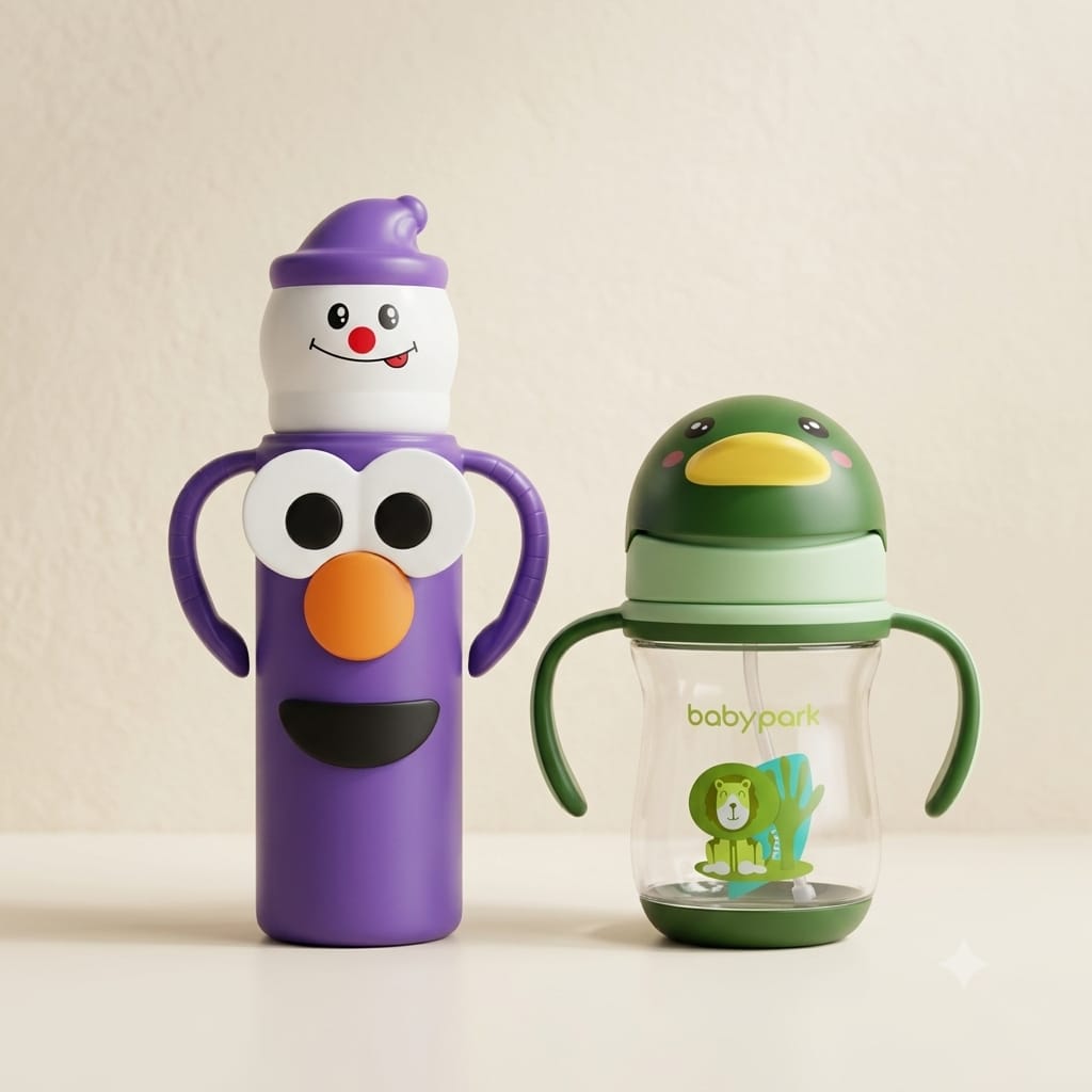 Babypark Sipper and Santa Glass Feeder
