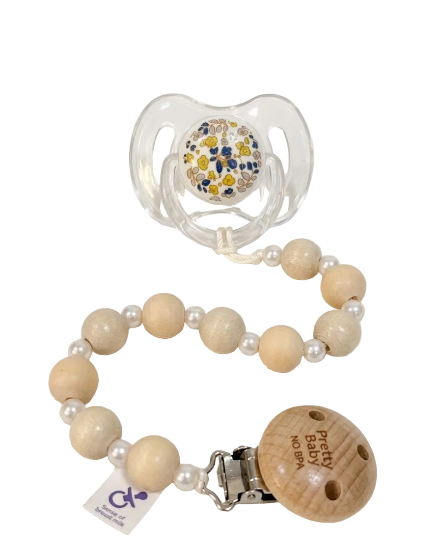 Pretty Baby Pacifier With Chain